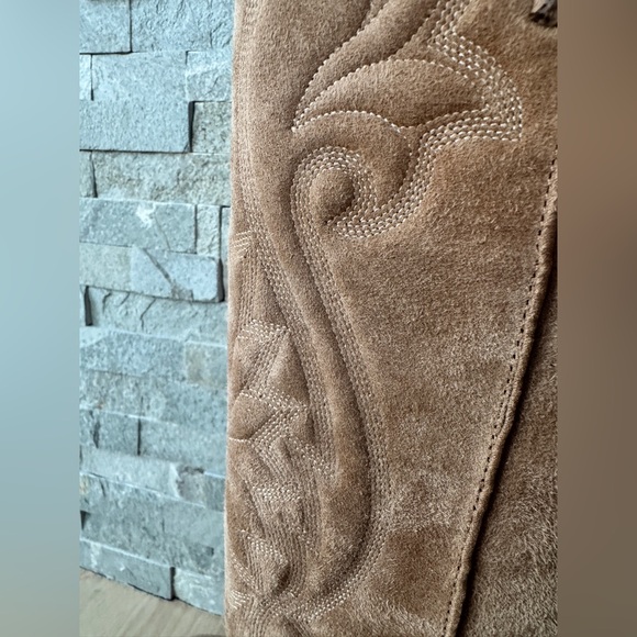 Steve Madden Lasso Pointed Toe Chunky Heel Knee-high Brown Cowboy Boots 8 - Picture 11 of 15